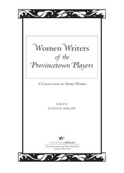 Cover of: Women writers of the Provincetown players: a collection of short works