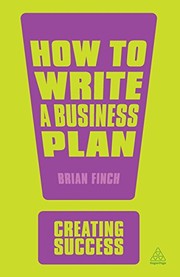 Cover of: How to Write a Business Plan (Creating Success)