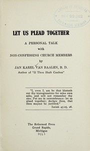 Cover of: Let us plead together