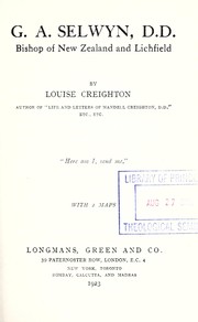 G. A. Selwyn, D.D by Louise Creighton