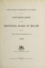 Cover of: Report of the Provincial Board of Health