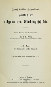 Cover of: Joseph Kardinal Hergenröther's Handbuch der allgemeinen Kirchengeschichte.