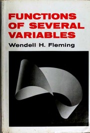 Functions of Several Variables by Wendell Fleming, W. H. Fleming