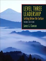 Level three leadership : getting below the surface