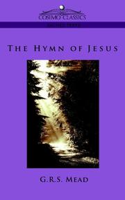 Cover of: The Hymn of Jesus by G. R. S. Mead