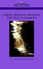 Cover of: A Brief Biblical History | F.J. Foakes-Jackson