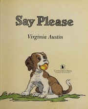 Cover of: Say please