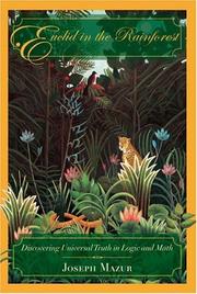 Cover of: Euclid in the rainforest by Joseph Mazur