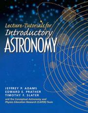 Lecture-tutorials for introductory astronomy