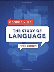 Cover of: The Study of Language by George Yule