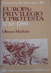 Cover of: Europa: privilegio y protesta