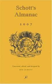 Cover of: Schott's Almanac 2007 (Schott's Almanac) by Ben Schott