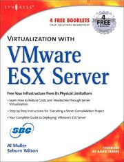 Cover of: Virtualization with VMware ESX Server