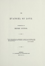 Cover of: The evangel of love