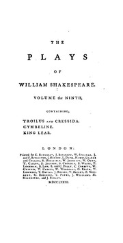 Plays (Cymbeline / King Lear / Troilus and Cressida) by William Shakespeare