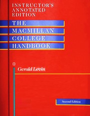 Cover of: The Macmillan College Handbook by Gerald Henry Levin