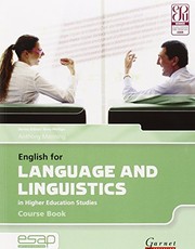 Cover of: English for Language and Linguistics in Higher Education Studies (English for Specific Academic Purposes) by Anthony Manning