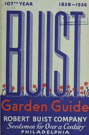 Cover of: Buist garden guide: 107th year, 1828-1935