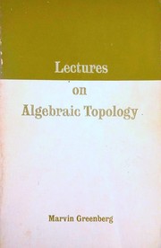 Cover of: Lectures on algebraic topology by Marvin J. Greenberg