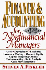 Finance & accounting for nonfinancial managers by Steven A. Finkler