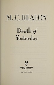 Cover of: Death of yesterday by M. C. Beaton