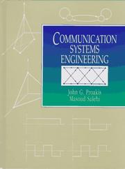 Cover of: Communication systems engineering by John G. Proakis