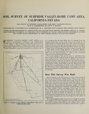 Soil survey, Surprise Valley-Home Camp area, California-Nevada by H. B. Summerfield