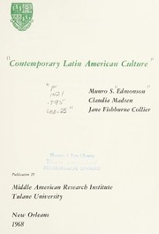 Cover of: Contemporary Latin American culture