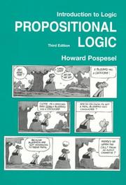 Cover of: Introduction to Logic: Propositional Logic