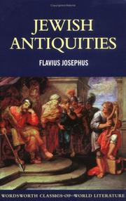 Cover of: Jewish Antiquities (World Literature S.) (World Literature)
