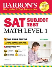 Cover of: Barron's SAT Subject Test: Math Level 1 with Online Tests