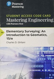 Cover of: Mastering Engineering with Pearson eText -- Standalone Access Card -- for Elementary Surveying: An Introduction to Geomatics