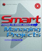 Cover of: Smart Things to Know About, Smart Things to Know About Managing Projects