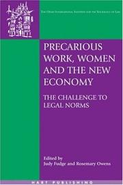 Cover of: Precarious Work, Women And the New Economy: The Challenge to Legal Norms (Onati International Series in Law & Society)