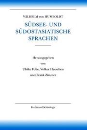 Cover of: Südsee- und südostasiatische Sprachen by 