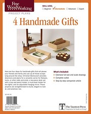 Cover of: Fine Woodworking's 4 Handmade Gifts Plan