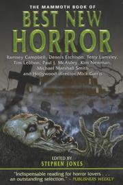 The mammoth book of best new horror. Vol. 12