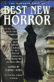 Cover of: The Mammoth Book of Best New Horror by Stephen Jones