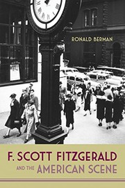 Cover of: F. Scott Fitzgerald and the American Scene