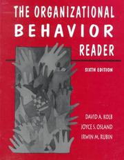Cover of: The Organizational behavior reader