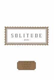Cover of: Solitude: poems