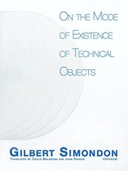 Cover of: On the Mode of Existence of Technical Objects