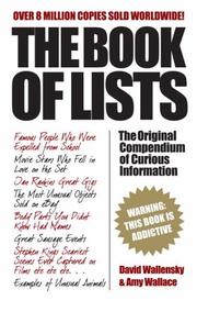 Cover of: The Book of Lists