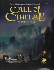 Cover of: Call of Cthulhu Keeper Screen