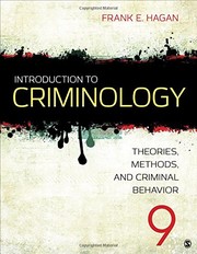 Cover of: Introduction to Criminology by Frank E. Hagan