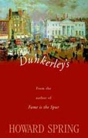 Cover of: Dunkerley's by Howard Spring