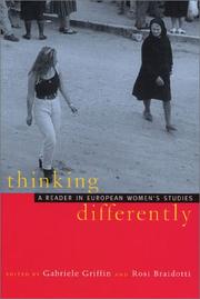 Cover of: Thinking Differently: A Reader in European Women's Studies