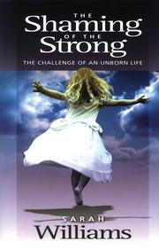 Cover of: The Shaming of the the Strong by Sarah C. Williams
