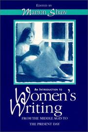 An introduction to women's writing : from the Middle Ages to the present day