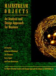 Cover of: Mainstream objects: an analysis and design approach for business